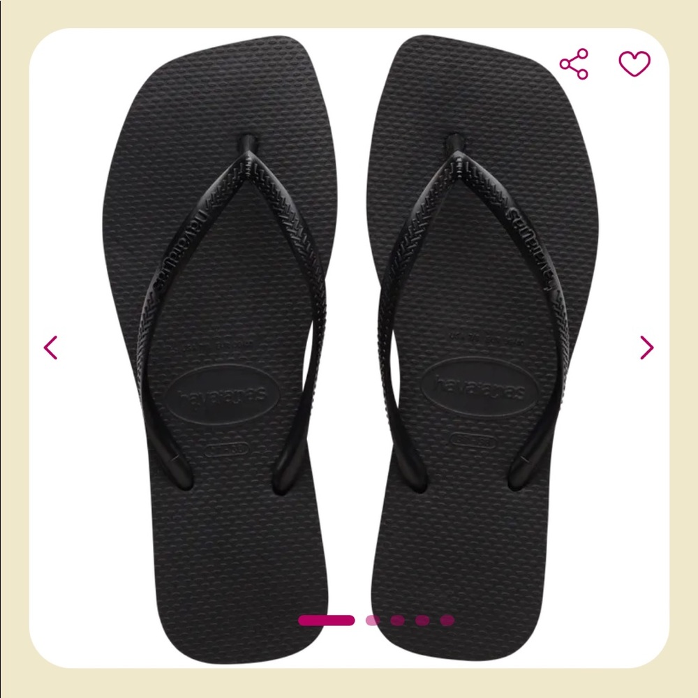 Havaiana Slim Square Flip Flops NWT never worn